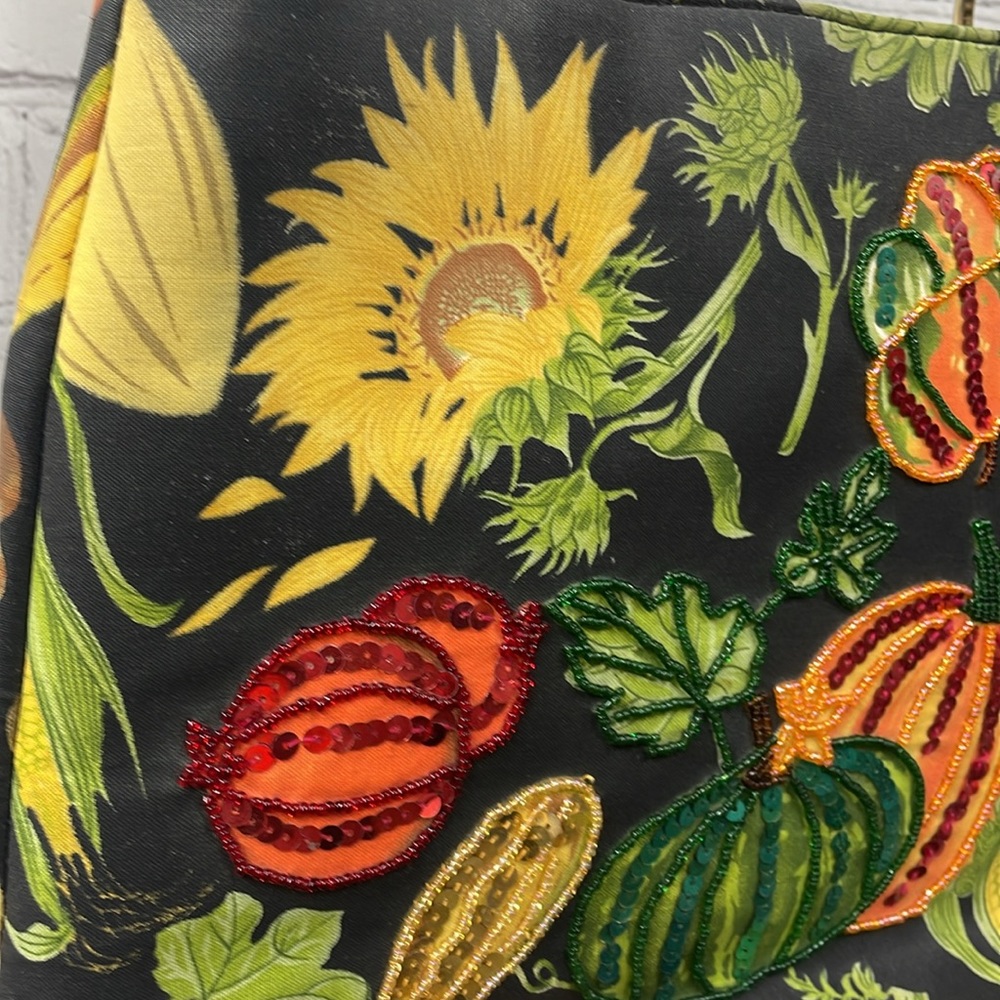 Vintage Prezzo Harvest Sequin Colorful Autumn Handbag - Picture 6 of 11